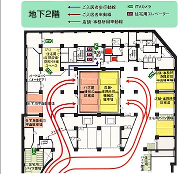 棟内駐車場